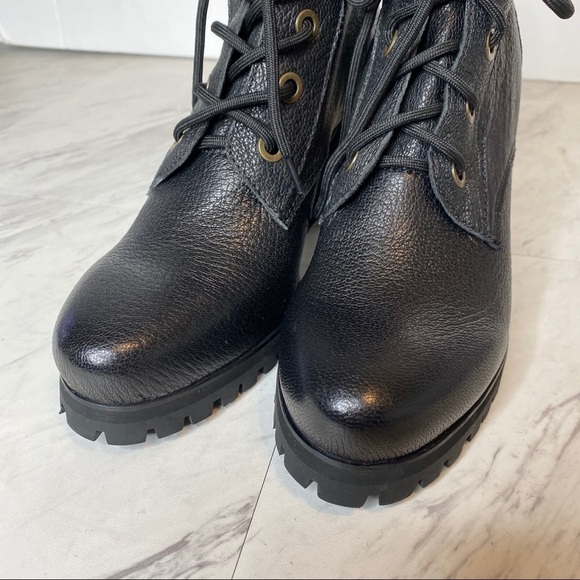 New! Kelsi Dagger Brooklyn Trek Lace Up Heeled Bootie 10 - Picture 9 of 14